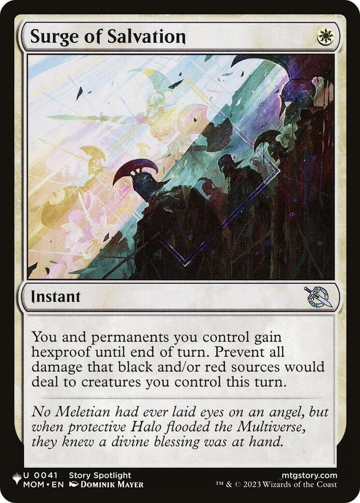 Surge of Salvation 0041 card from The List Reprints