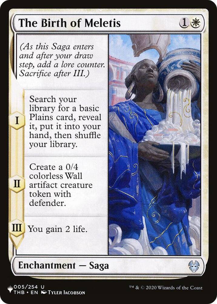 The Birth of Meletis 005/254 card from The List Reprints