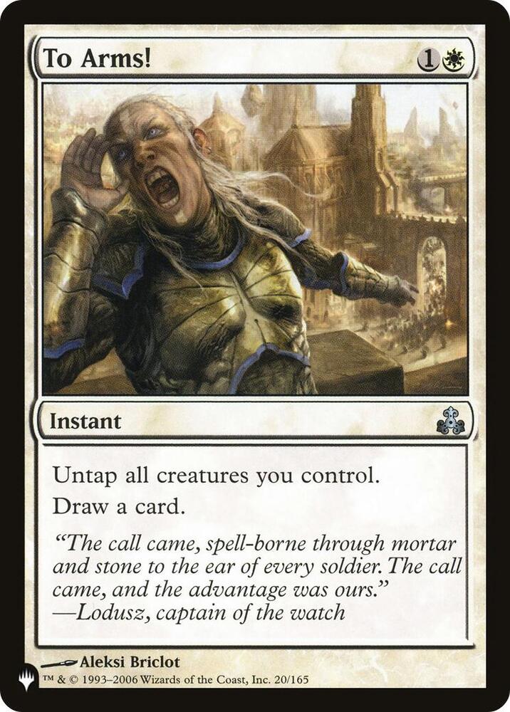To Arms! 20/165 card from The List Reprints