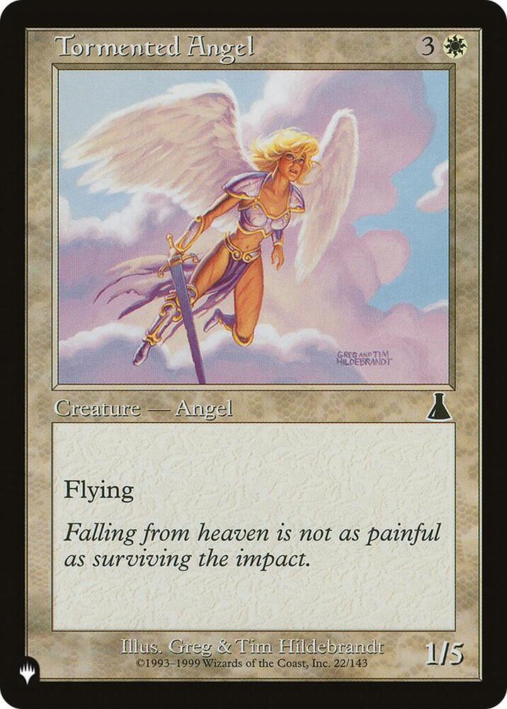 Tormented Angel 22/143 card from The List Reprints