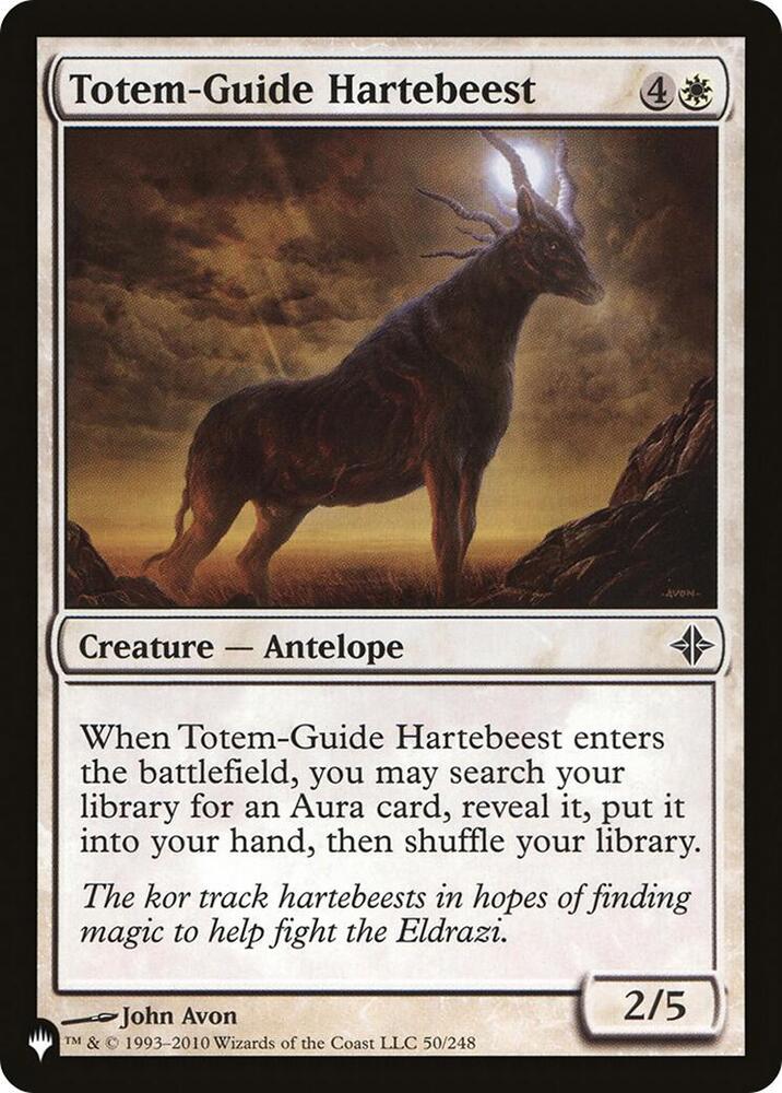 Totem-Guide Hartebeest 50/248 card from The List Reprints