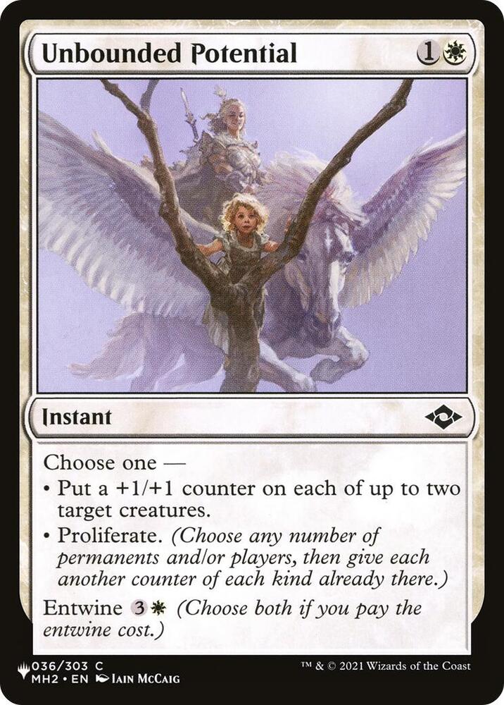 Unbounded Potential 036/303 card from The List Reprints
