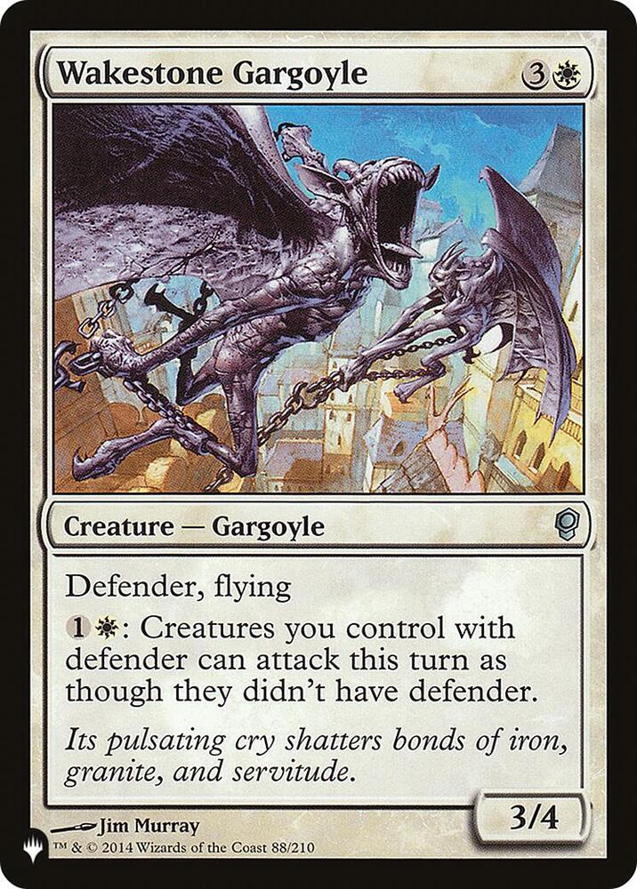 Wakestone Gargoyle 88/210 card from The List Reprints