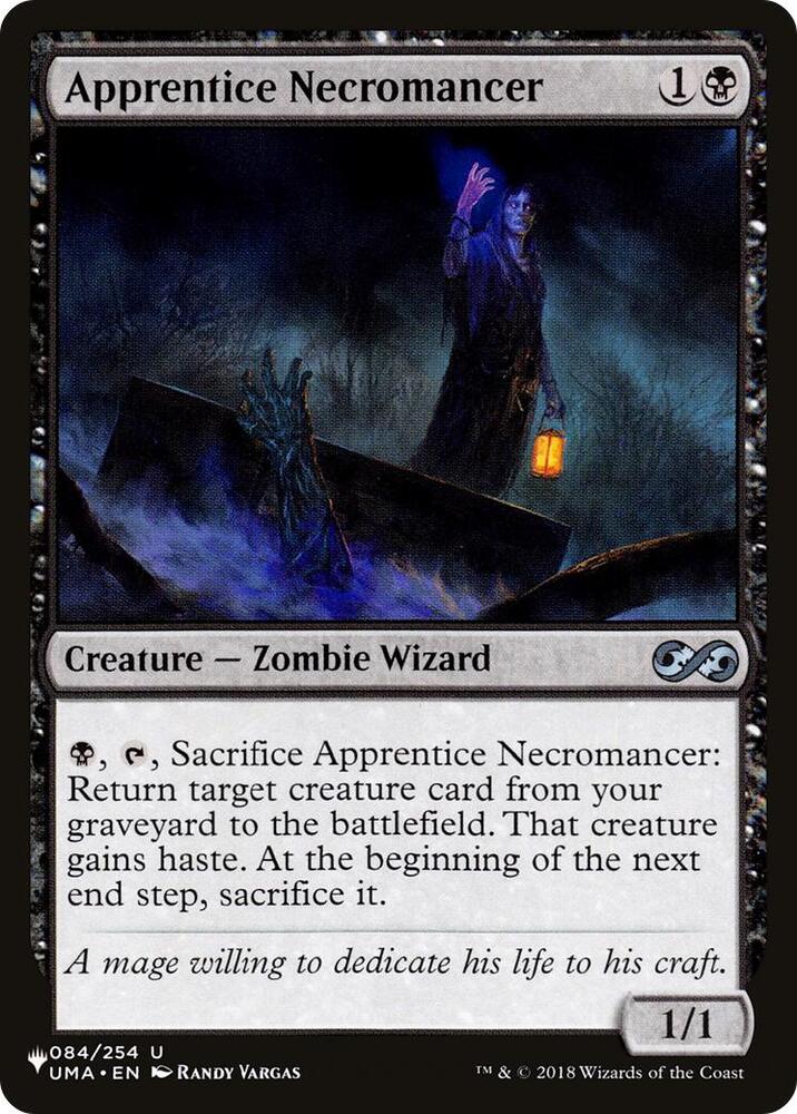 Apprentice Necromancer 084/254 card from The List Reprints