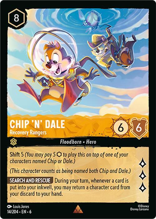 Chip 'n' Dale - Recovery Rangers 14/204 card from Azurite Sea