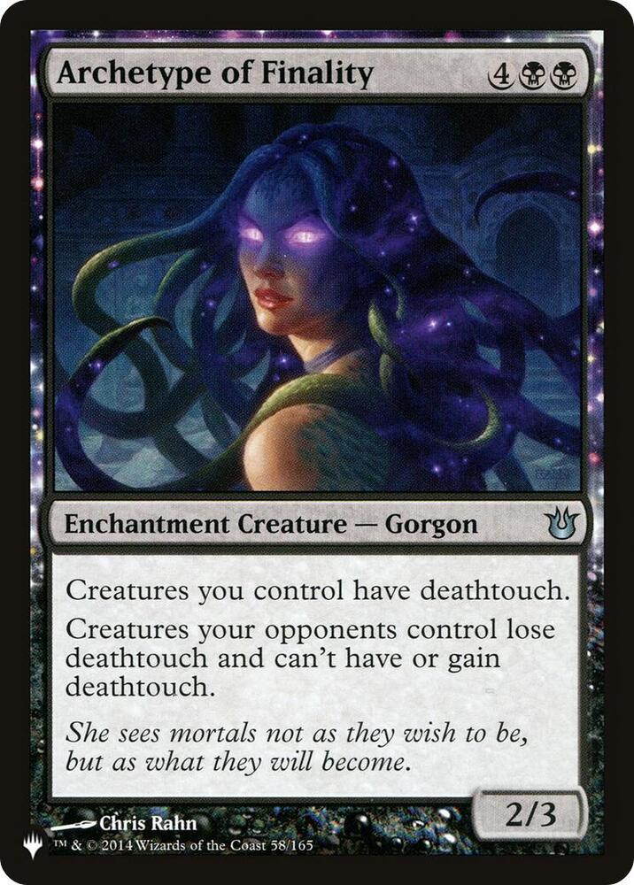 Archetype of Finality 58/165 card from The List Reprints