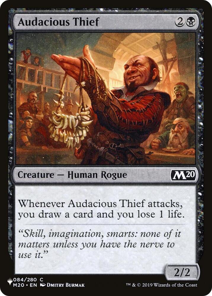Audacious Thief 084/280 card from The List Reprints