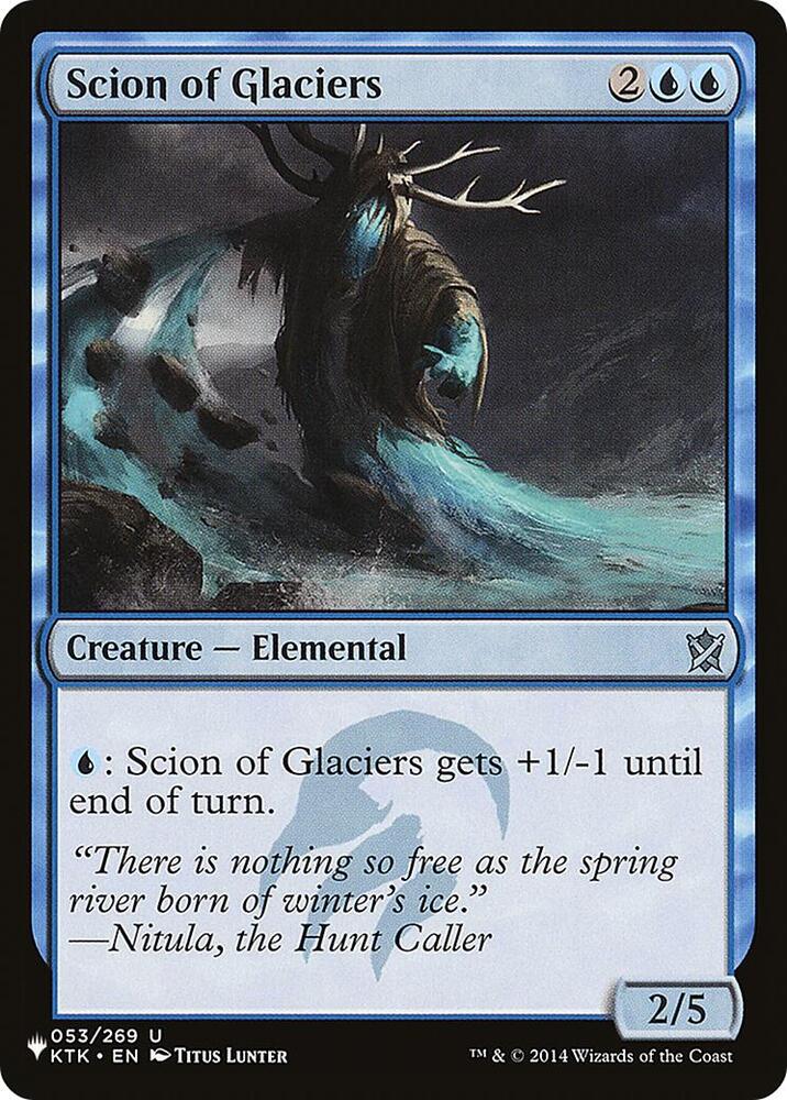 Scion of Glaciers 053/269 card from The List Reprints