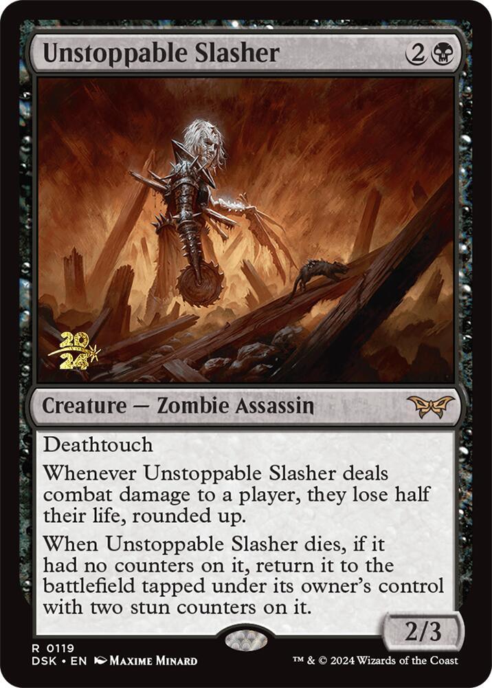 Unstoppable Slasher 119 card from Prerelease Cards