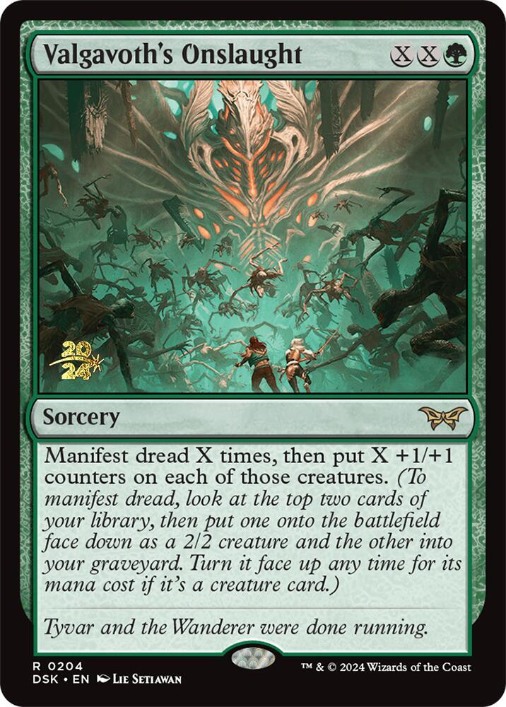 Valgavoth's Onslaught 204 card from Prerelease Cards