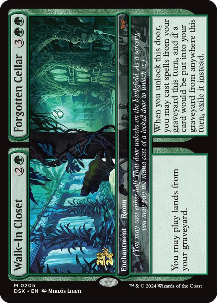 Walk-In Closet // Forgotten Cellar 205 card from Prerelease Cards