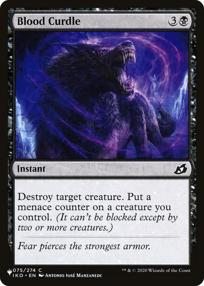 Blood Curdle 075/274 card from The List Reprints