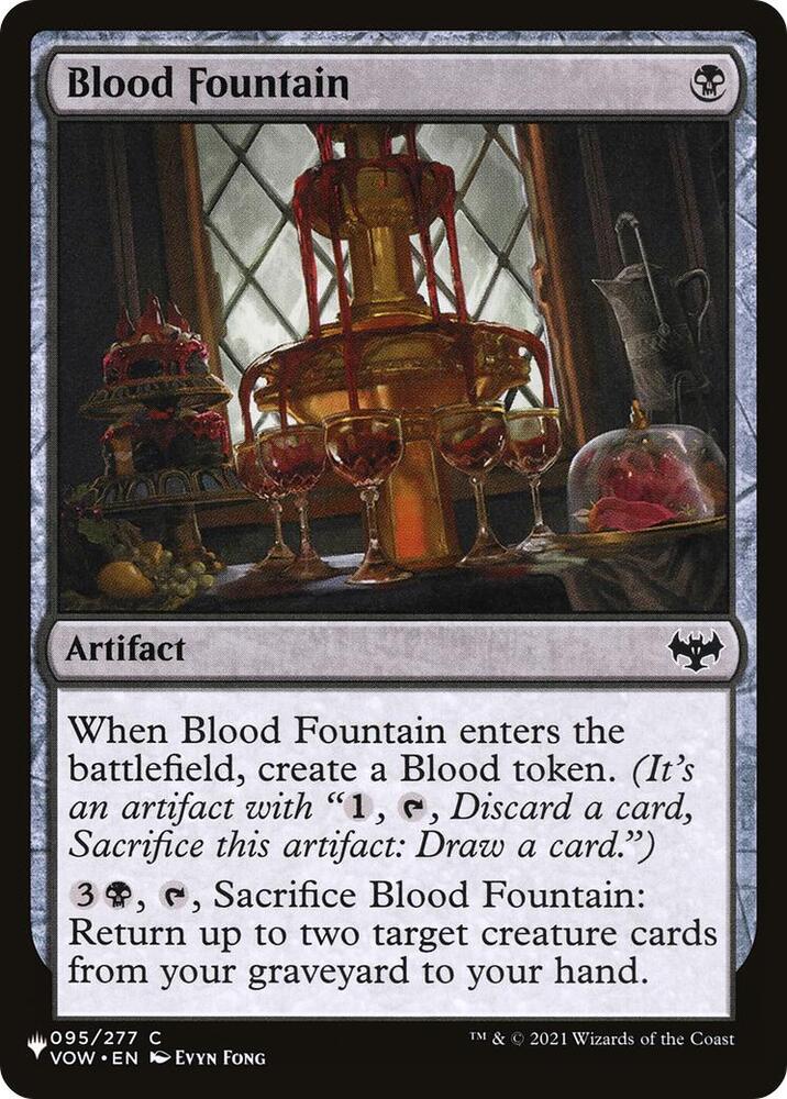 Blood Fountain 095/277 card from The List Reprints