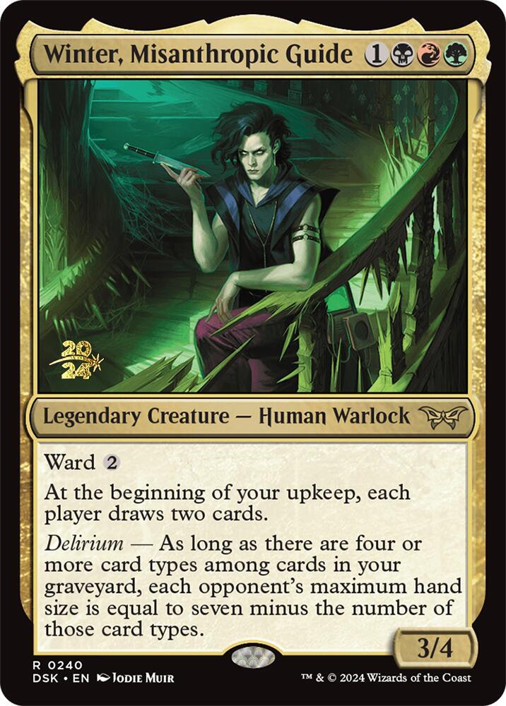 Winter, Misanthropic Guide 240 card from Prerelease Cards