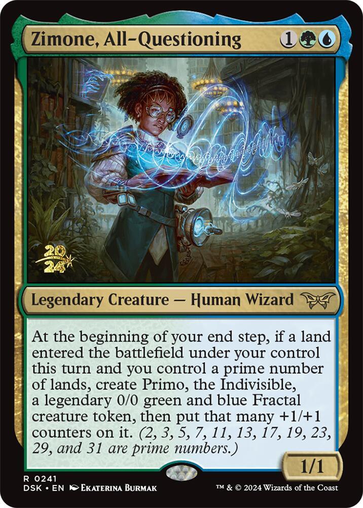 Zimone, All-Questioning 241 card from Prerelease Cards