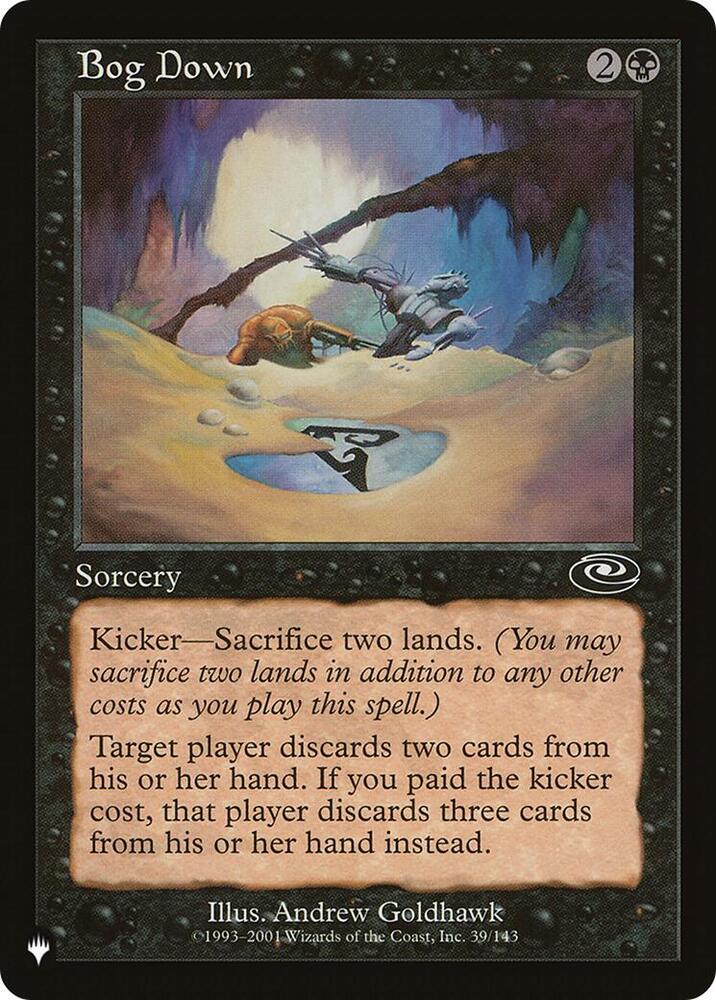 Bog Down 39/143 card from The List Reprints