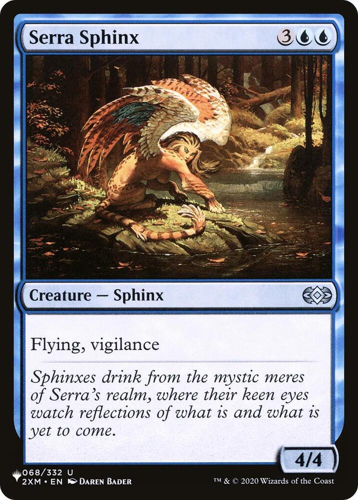 Serra Sphinx 068/332 card from The List Reprints