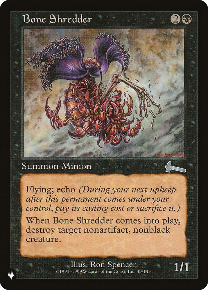 Bone Shredder 49/143 card from The List Reprints
