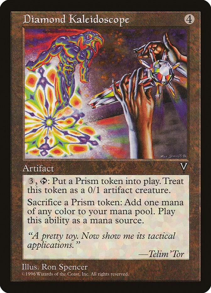 Diamond Kaleidoscope card from Visions
