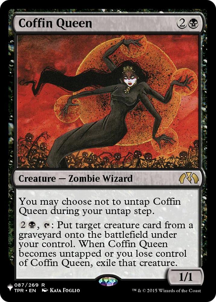 Coffin Queen 087/269 card from The List Reprints