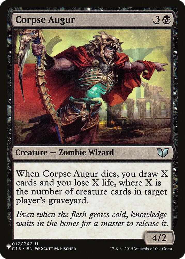 Corpse Augur 017/342 card from The List Reprints