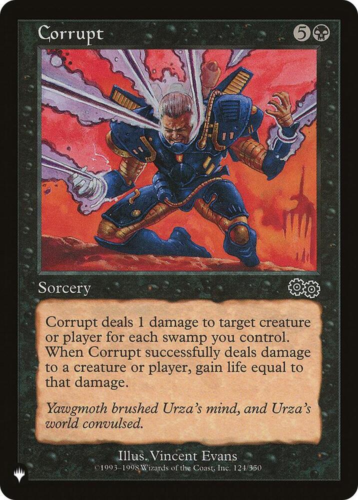 Corrupt 124/350 card from The List Reprints