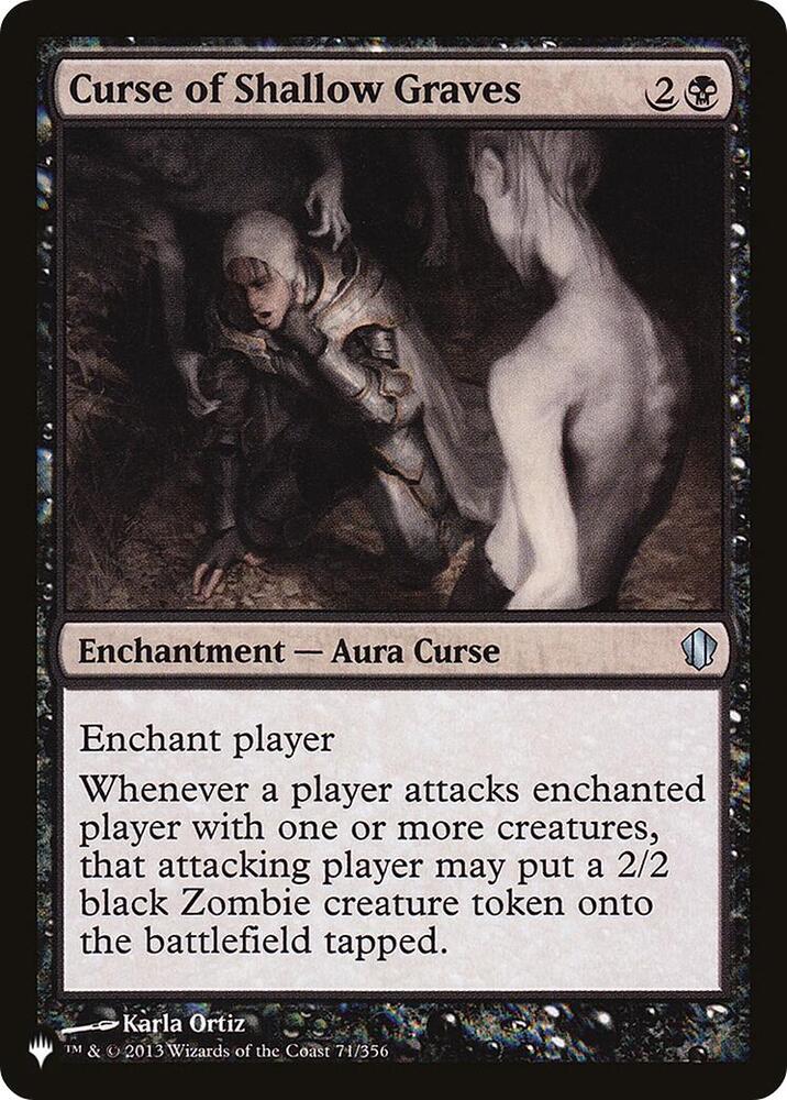Curse of Shallow Graves 71/356 card from The List Reprints