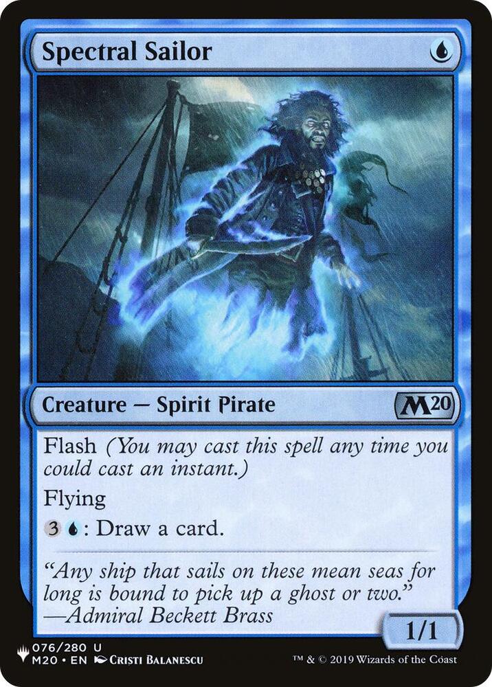Spectral Sailor 076/280 card from The List Reprints