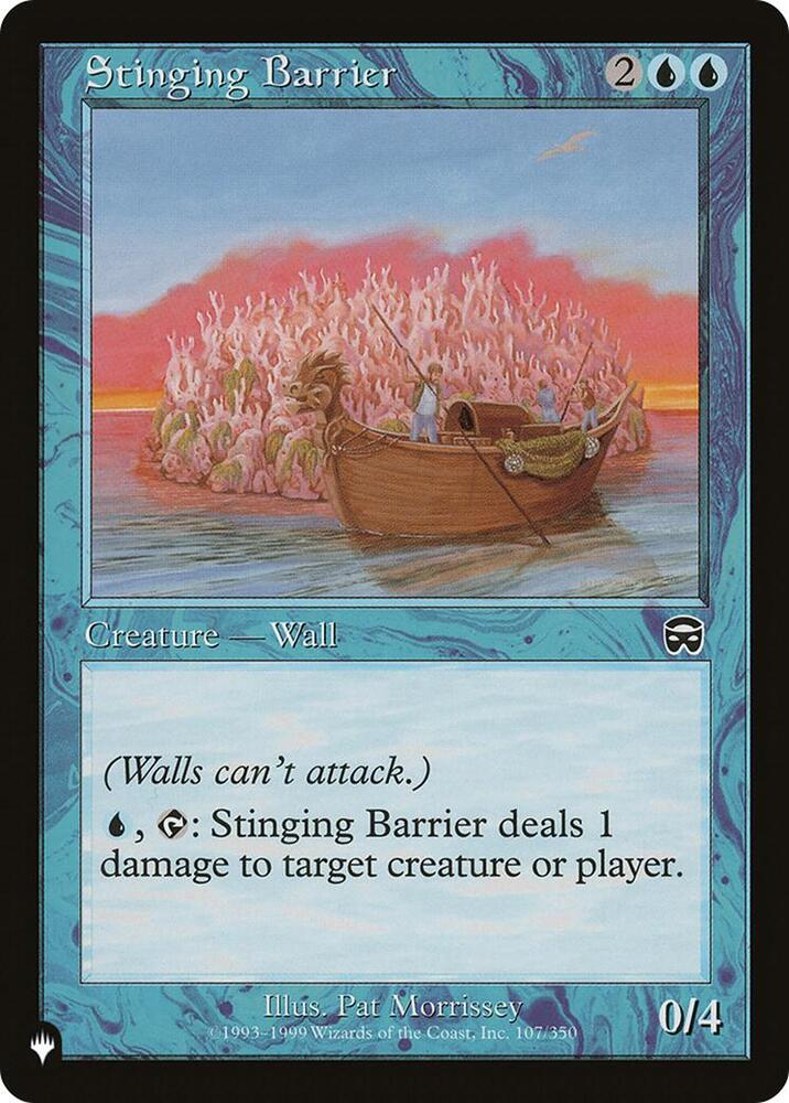 Stinging Barrier 107/350 card from The List Reprints
