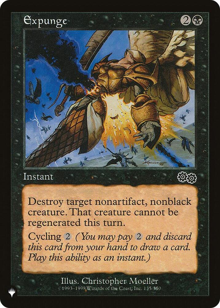 Expunge 135/350 card from The List Reprints