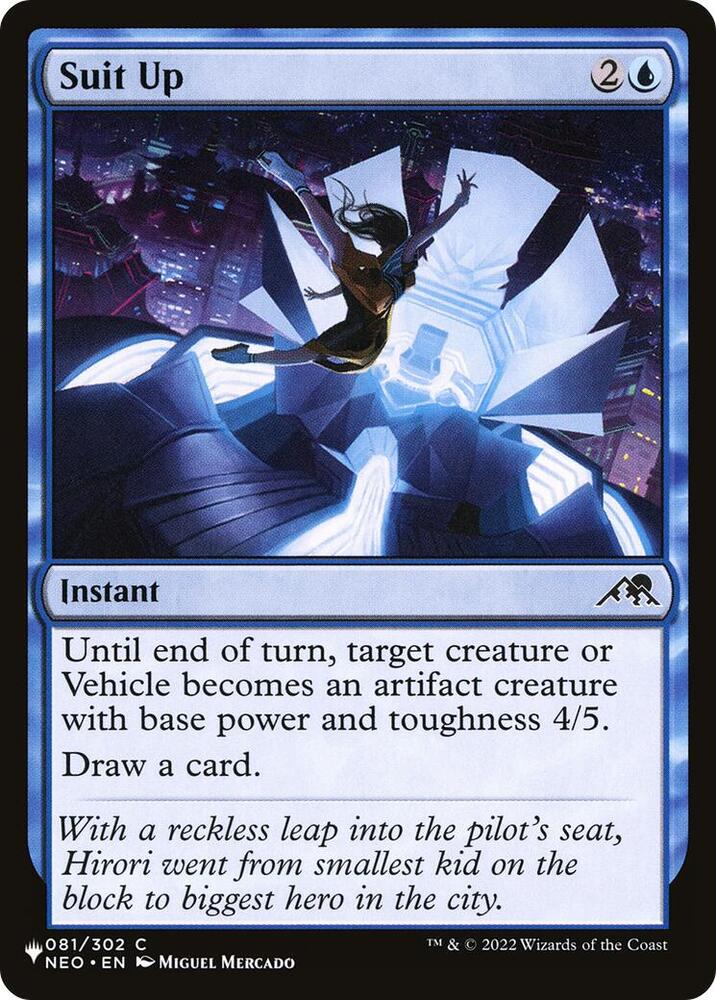 Suit Up 081/302 card from The List Reprints