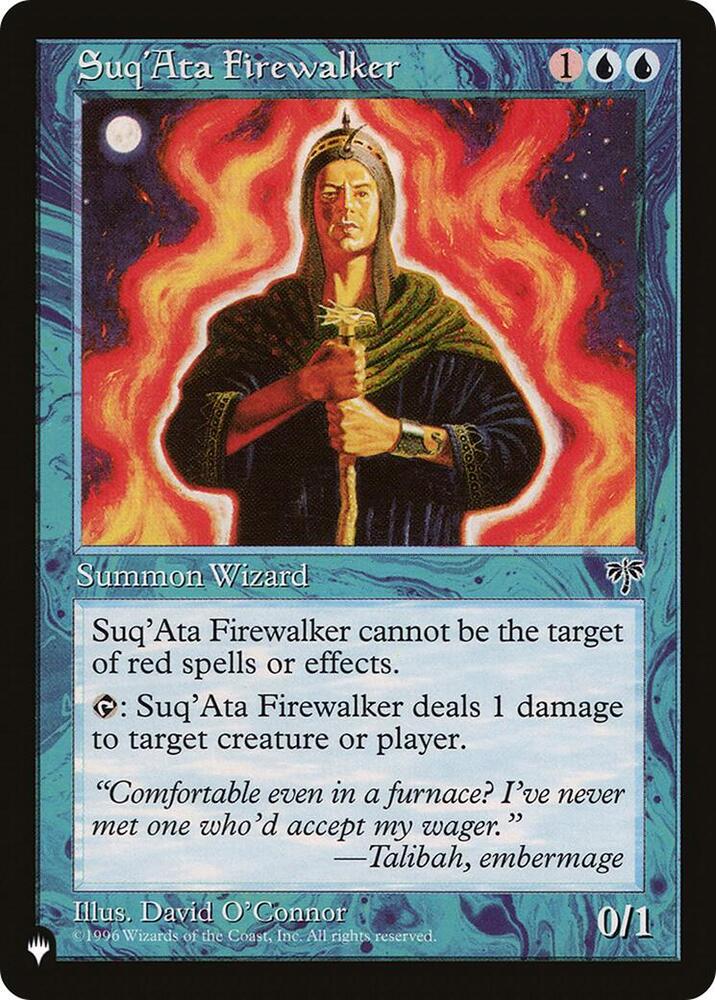 Suq'Ata Firewalker card from The List Reprints