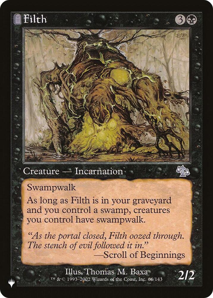 Filth 66/143 card from The List Reprints