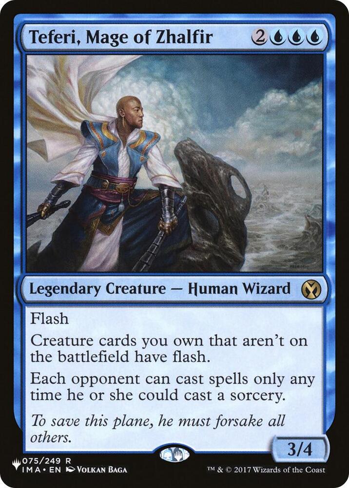 Teferi, Mage of Zhalfir 075/249 card from The List Reprints
