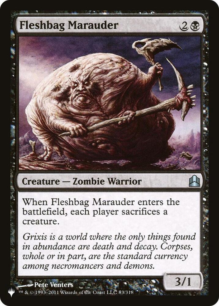 Fleshbag Marauder 83/318 card from The List Reprints