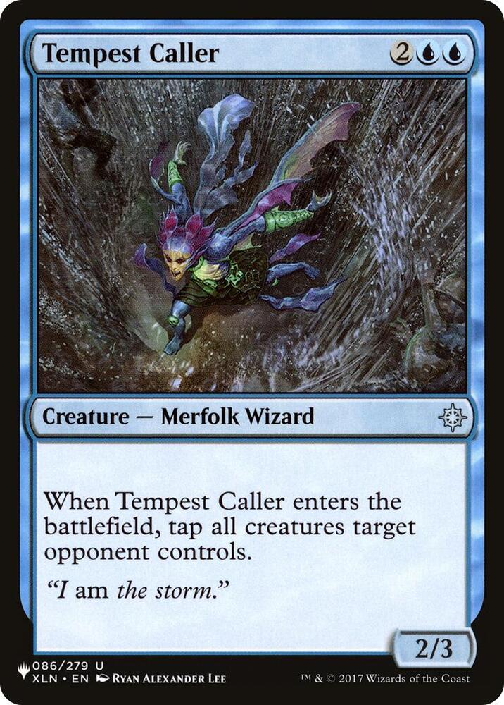 Tempest Caller 086/279 card from The List Reprints