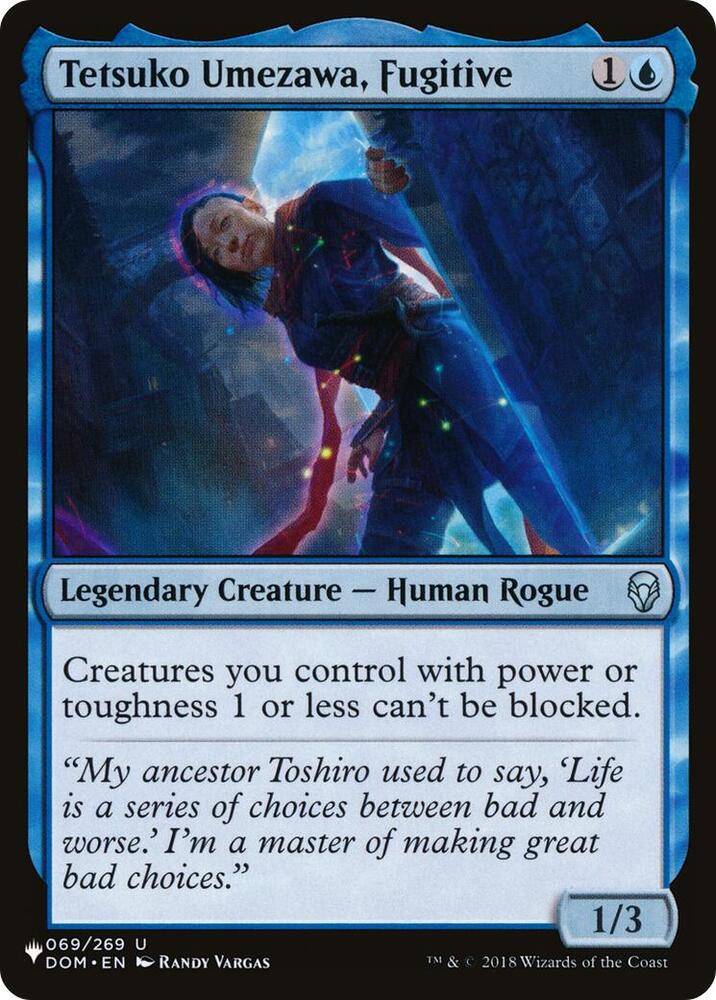 Tetsuko Umezawa, Fugitive (DOM) 069/269 card from The List Reprints