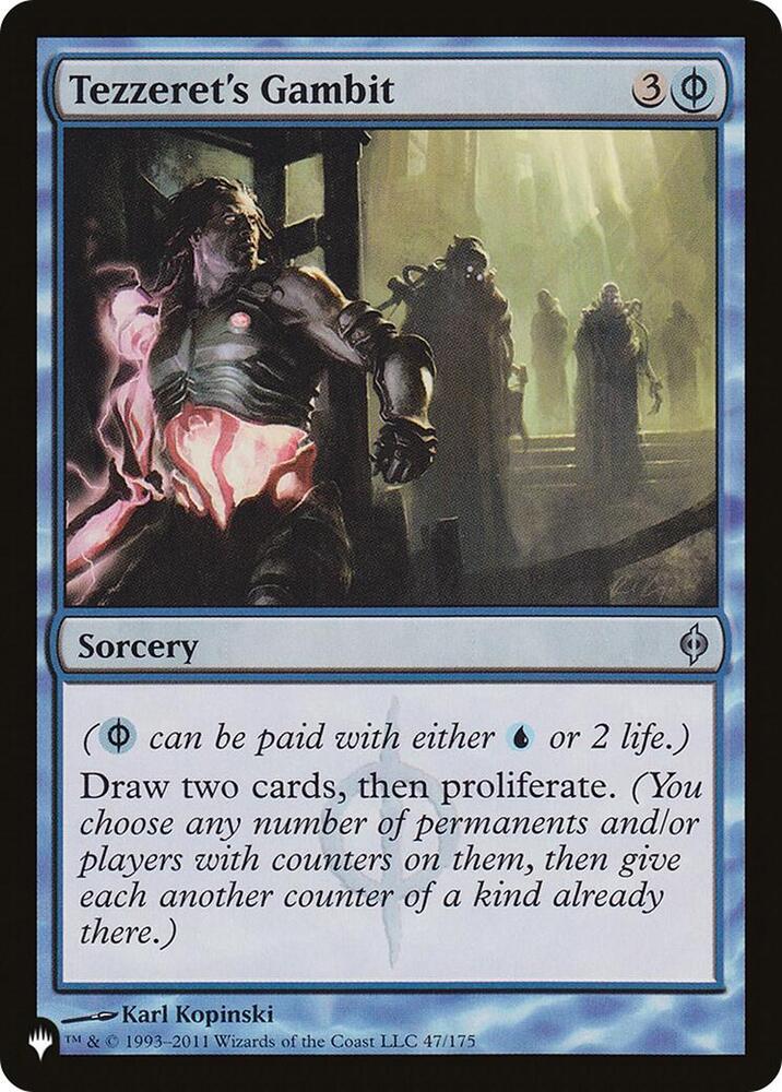 Tezzeret's Gambit 47/175 card from The List Reprints