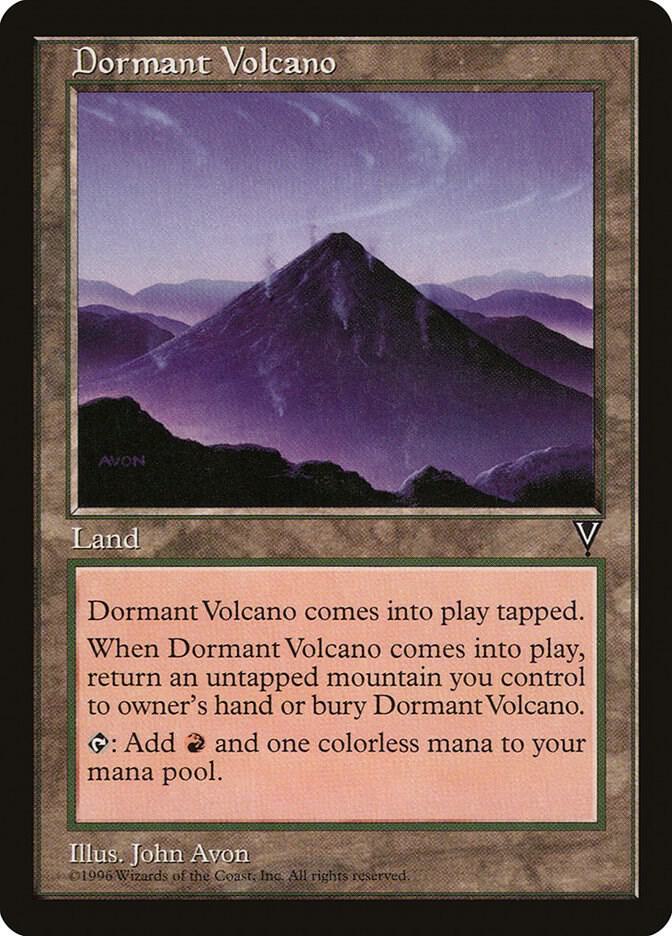 Dormant Volcano card from Visions