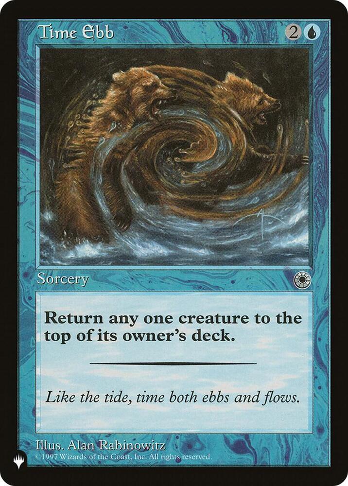 Time Ebb card from The List Reprints