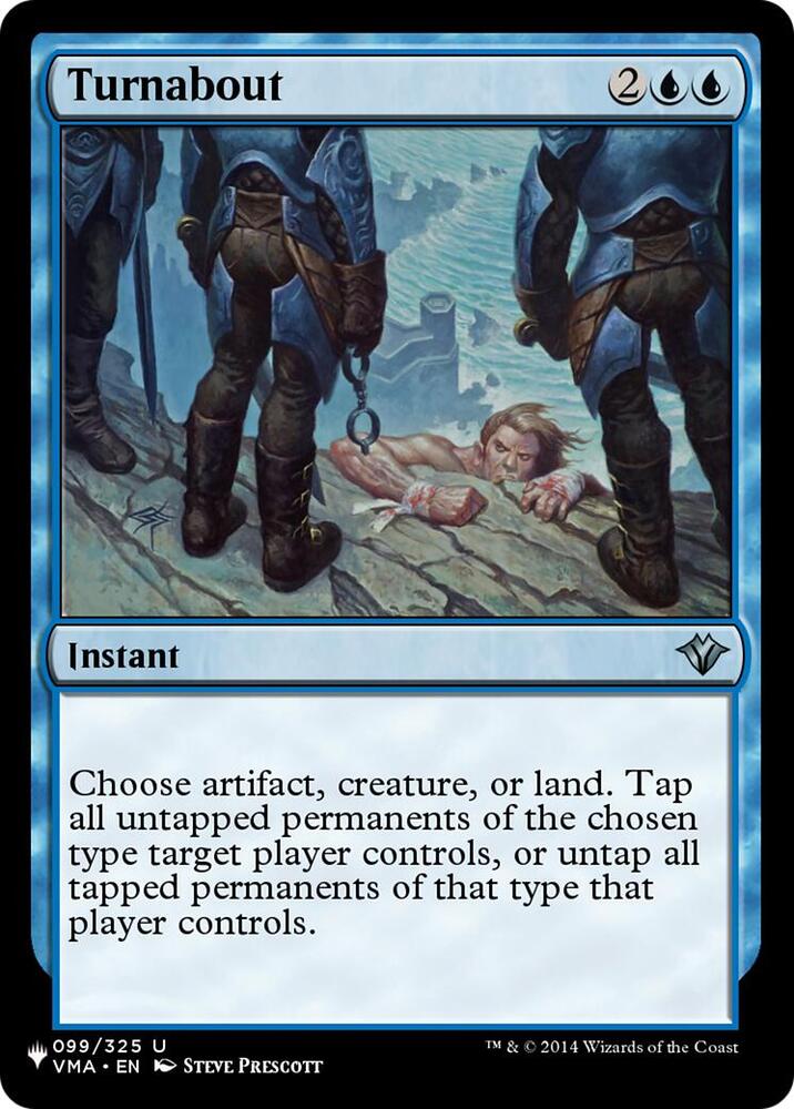 Turnabout 099/325 card from The List Reprints