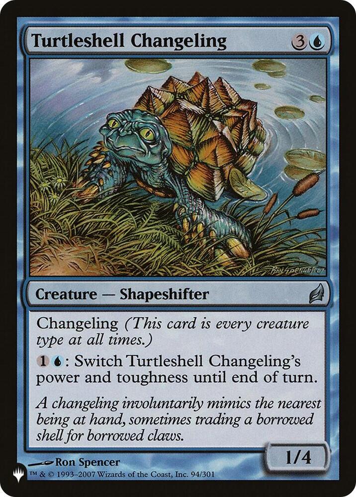 Turtleshell Changeling 94/301 card from The List Reprints