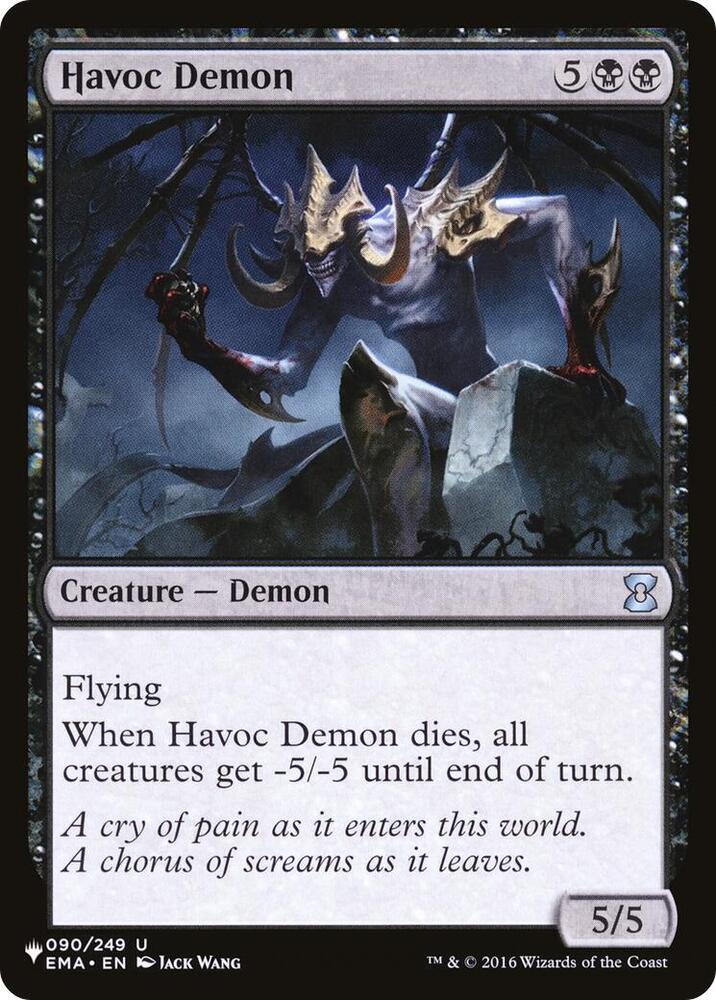 Havoc Demon 090/249 card from The List Reprints