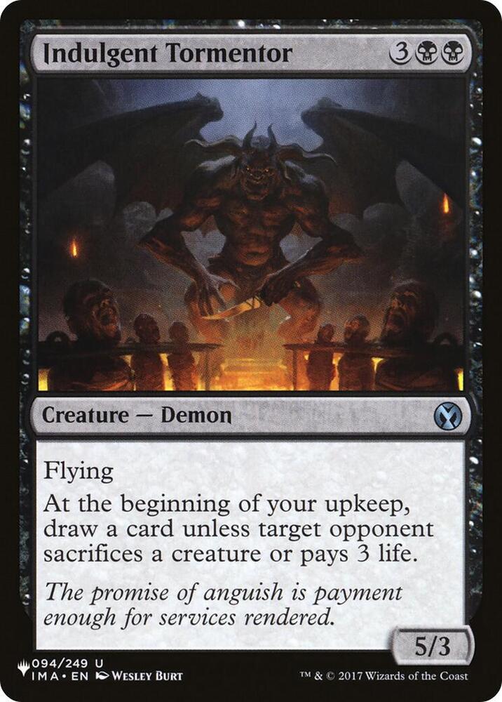 Indulgent Tormentor 094/249 card from The List Reprints