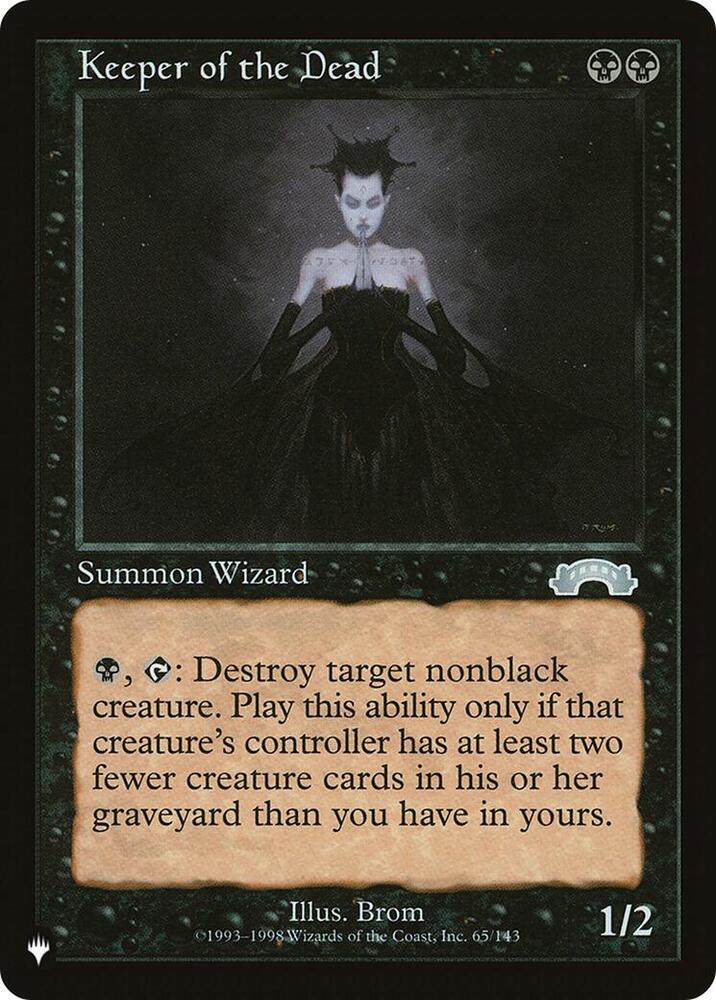 Keeper of the Dead 65/143 card from The List Reprints