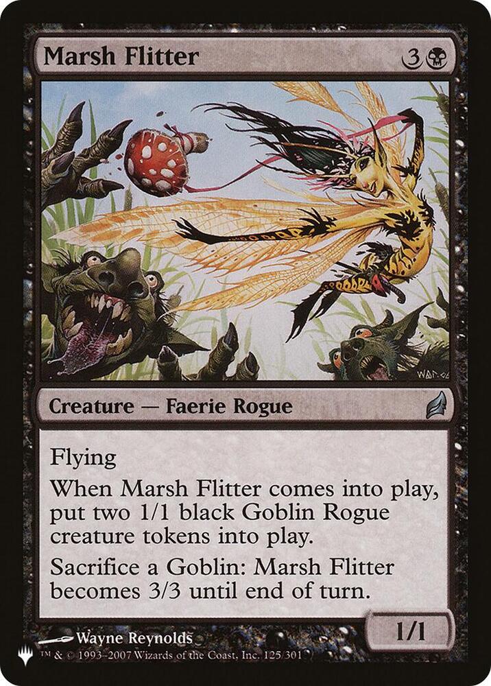 Marsh Flitter 125/301 card from The List Reprints