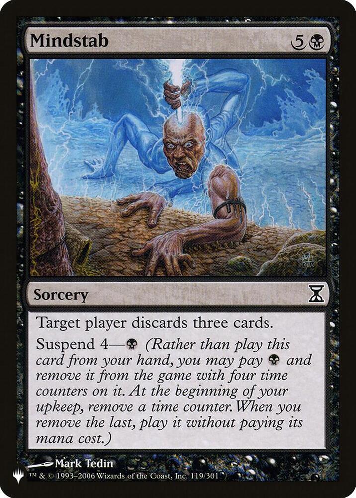 Mindstab 119/301 card from The List Reprints