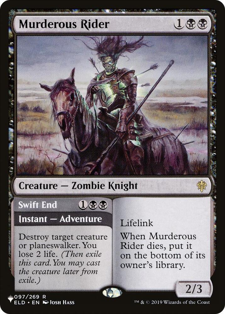 Murderous Rider 097/269 card from The List Reprints