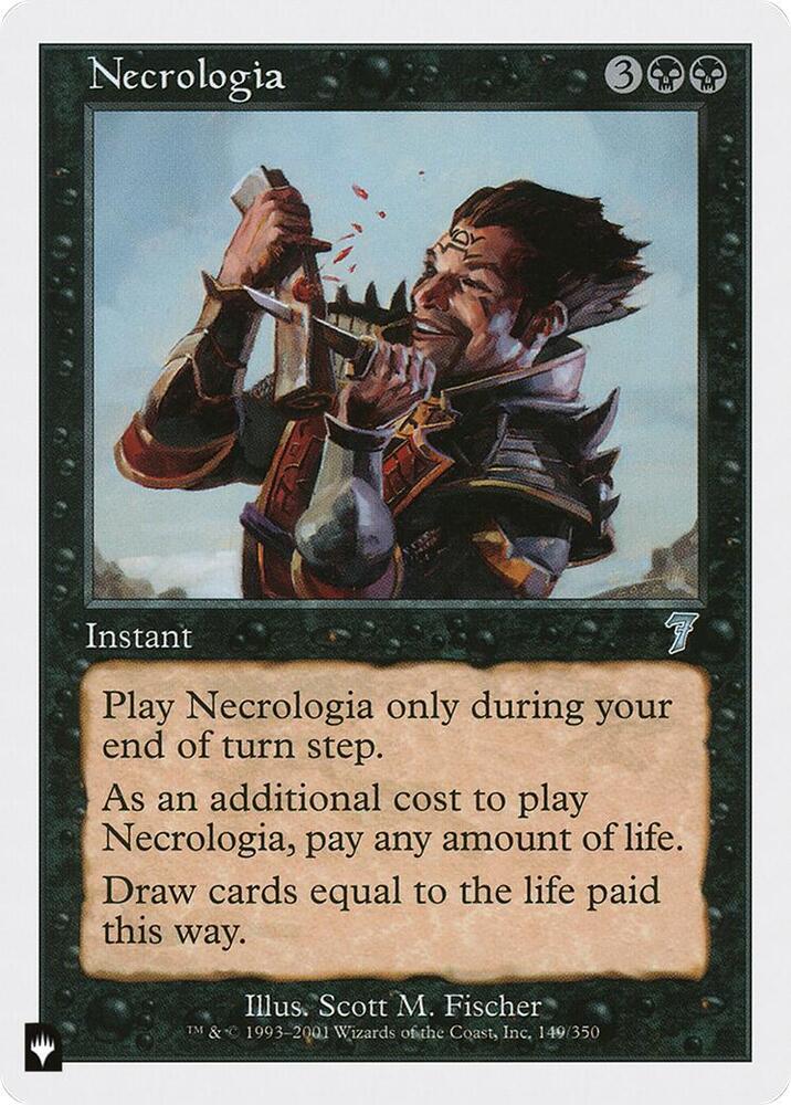 Necrologia 149/350 card from The List Reprints