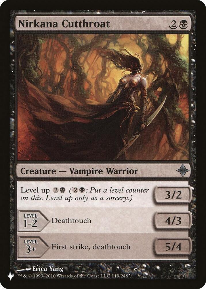 Nirkana Cutthroat 119/248 card from The List Reprints